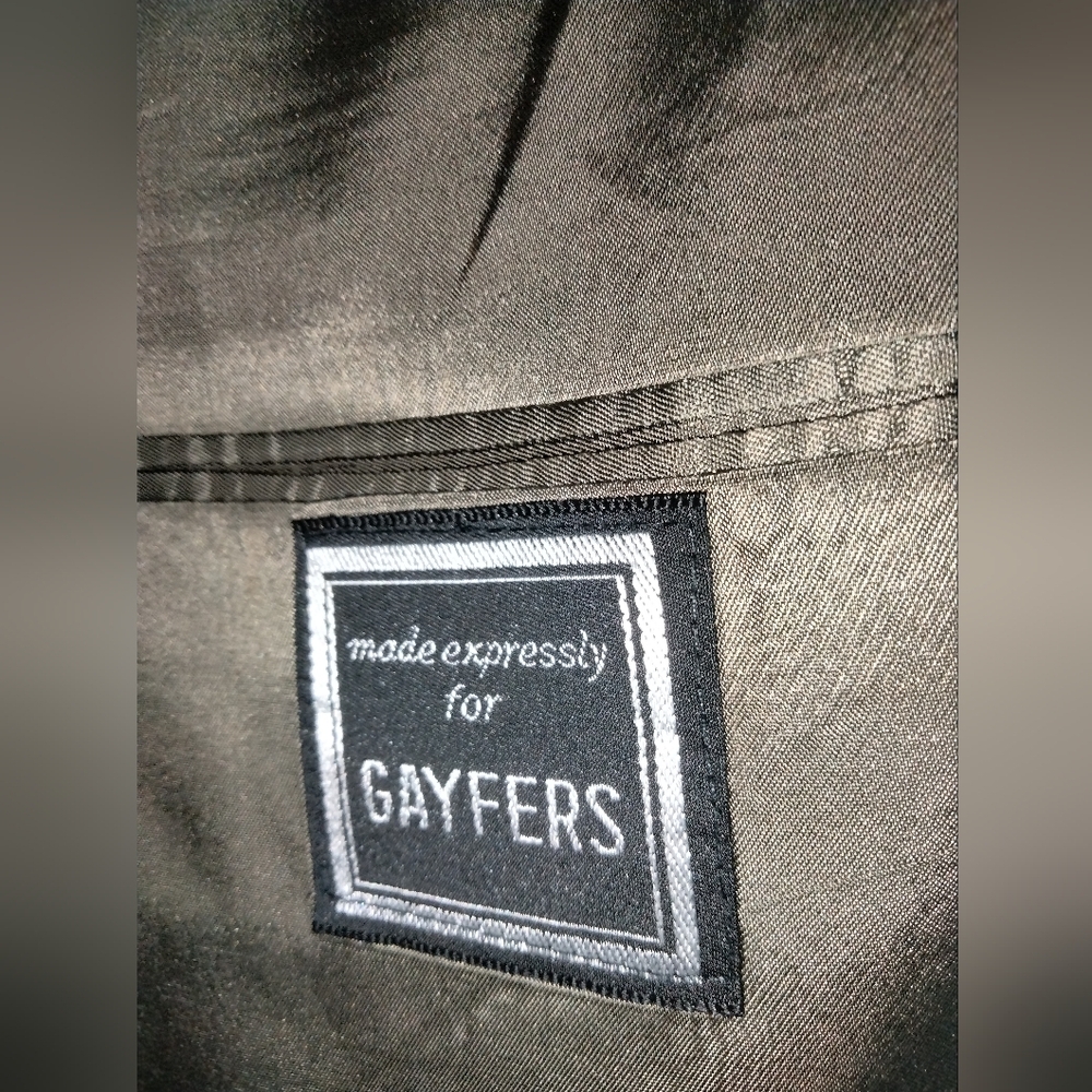 Christian Dior (Sz 44/34) Men's Wool Gray (2pc) S… - image 4